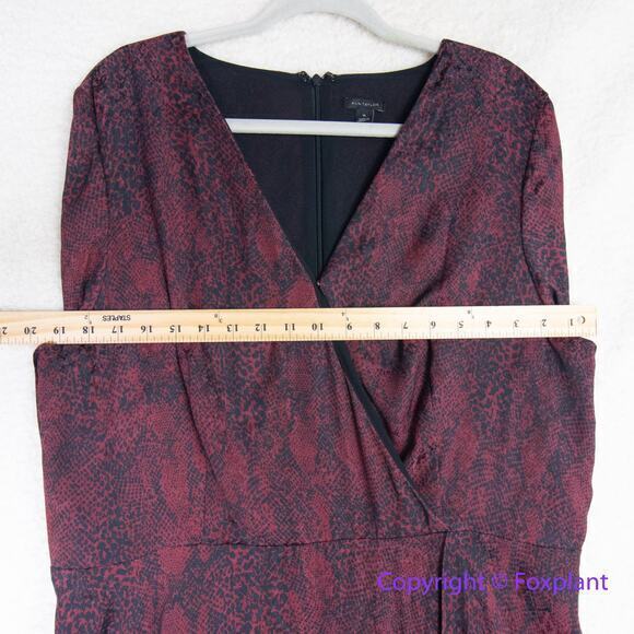 Ann Taylor snake print wrap dress, size 16 - Picture 10 of 16
